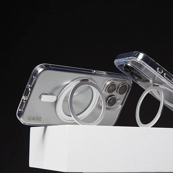 CARE by PanzerGlass Feature Kickstand Case iPhone 16 Pro 6.3" silver/silver MagSafe 1326_3