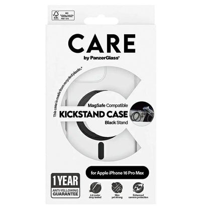 CARE by PanzerGlass Feature Kickstand Case iPhone 16 Pro Max 6.9" black/black MagSafe 1324_4