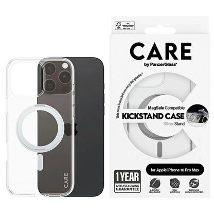 CARE by PanzerGlass Feature Kickstand Case iPhone 16 Pro Max 6.9" silver/silver MagSafe 1328_0