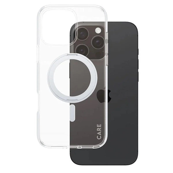 CARE by PanzerGlass Feature Kickstand Case iPhone 16 Pro Max 6.9" silver/silver MagSafe 1328_1