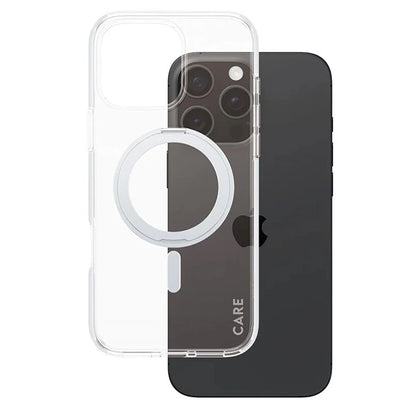 CARE by PanzerGlass Feature Kickstand Case iPhone 16 Pro Max 6.9" silver/silver MagSafe 1328_1