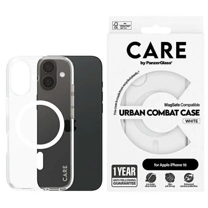 CARE by PanzerGlass Flagship Case iPhone 16 6.1&quot; white/white MagSafe 1337_0