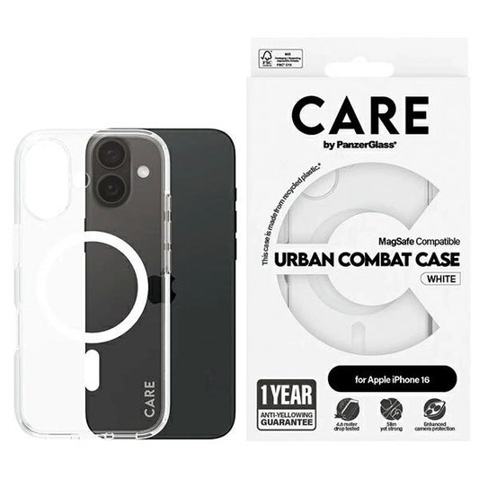 CARE by PanzerGlass Flagship Case iPhone 16 6.1&quot; white/white MagSafe 1337_0