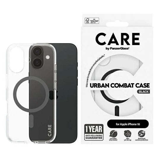 CARE by PanzerGlass Flagship Case iPhone 16 6.1&quot; black/black MagSafe 1345_0
