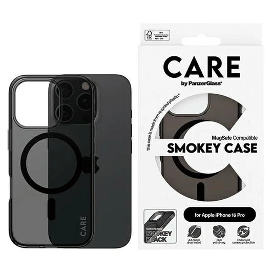 CARE by PanzerGlass Flagship Case iPhone 16 Pro 6.3"" smoke/smokey MagSafe 1350_0