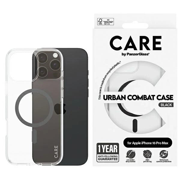 CARE by PanzerGlass Flagship Case iPhone 16 Pro Max 6.9" black/black MagSafe 1348_0