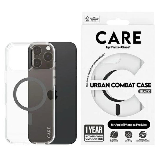 CARE by PanzerGlass Flagship Case iPhone 16 Pro Max 6.9" black/black MagSafe 1348_0