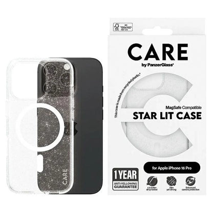 CARE by PanzerGlass Flagship Star Lit Case iPhone 16 Pro 6.3" white/white MagSafe 1342_0