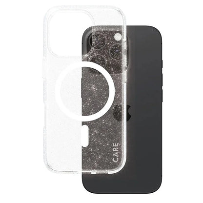 CARE by PanzerGlass Flagship Star Lit Case iPhone 16 Pro 6.3" white/white MagSafe 1342_1