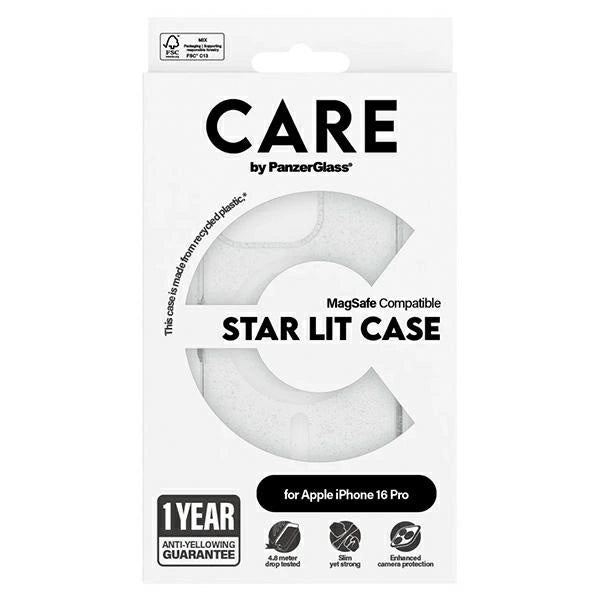 CARE by PanzerGlass Flagship Star Lit Case iPhone 16 Pro 6.3" white/white MagSafe 1342_3