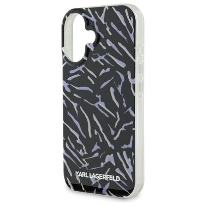 Karl Lagerfeld Zebra With Cord iPhone 16 Plus Case - Purple_4