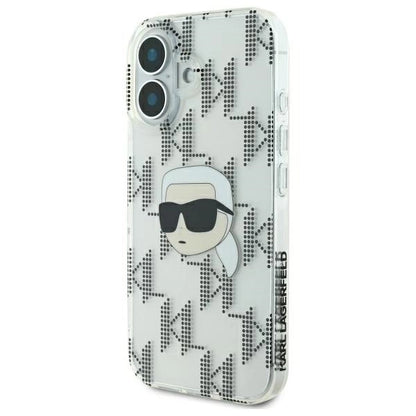 Karl Lagerfeld IML Karl Head Electroplated iPhone 16 Case - Clear_1