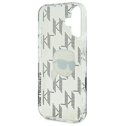 Karl Lagerfeld IML Karl Head Electroplated iPhone 16 Case - Clear_6