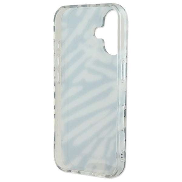 Karl Lagerfeld IML Zebra Pattern &amp; Cord iPhone 16 Case - Black_5