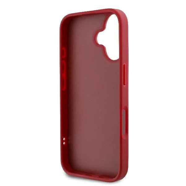 Karl Lagerfeld Diagonal Quilted Script iPhone 16 Case - Red_6