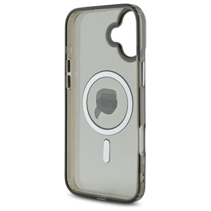 Karl Lagerfeld IML Metal Karl Head MagSafe iPhone 16 Case - Black_6