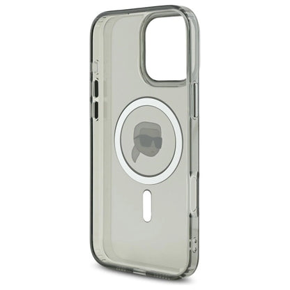 Karl Lagerfeld IML Metal Karl Head MagSafe Case for iPhone 16 Pro Max - Black_6