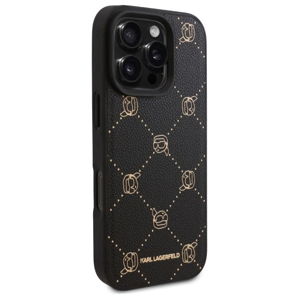 Karl Lagerfeld Magsafe Karl Head Case for iPhone 16 Pro Max - Black_3