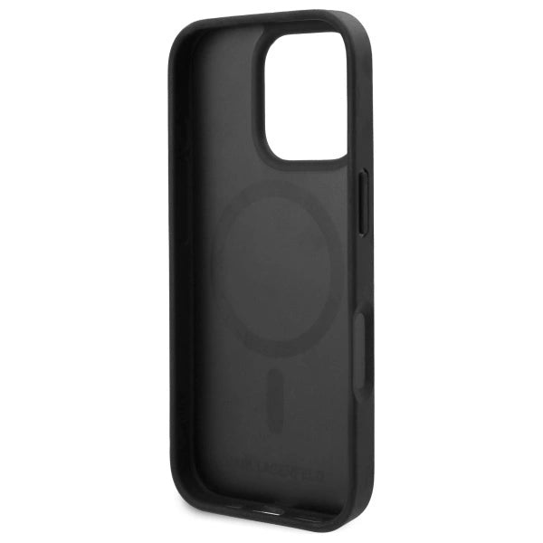 Karl Lagerfeld Magsafe Karl Head Case for iPhone 16 Pro Max - Black_6