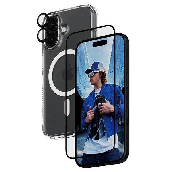 PanzerGlass Bundle 3in1 iPhone 16 6.1" D3O Hardcase + Screen Protector UWF+ Lens B1291+2861+1283_1
