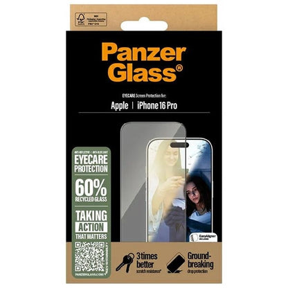 PanzerGlass EyeCare Screen Protector iPhone 16 Pro 6.3" Ultra-Wide Fit 2866_3