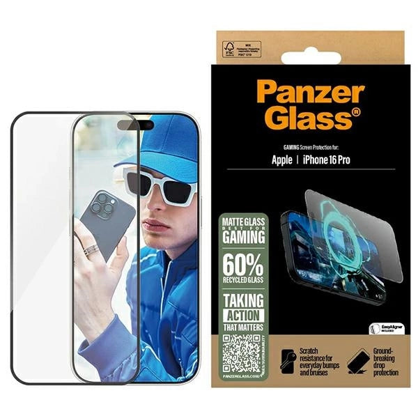 PanzerGlass Gaming Screen Protector iPhone 16 Pro 6.3" Ultra-Wide Fit 2858_0