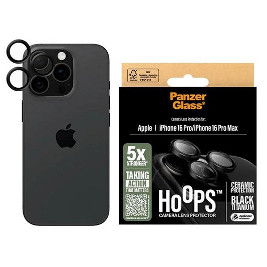 PanzerGlass Hoops Ceramic Lens Protector iPhone 16 Pro 6.3" / 16 Pro Max 6.9" 1282_0