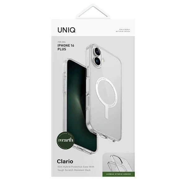 Uniq Clario iPhone 16 Plus 6.7" Magclick Charging case transparent/lucent clear_3
