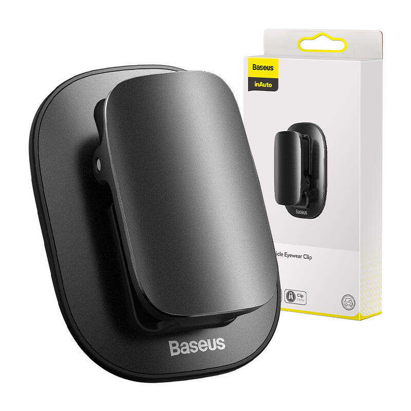 Baseus Platinum Vehicle eyewear clip Black_0