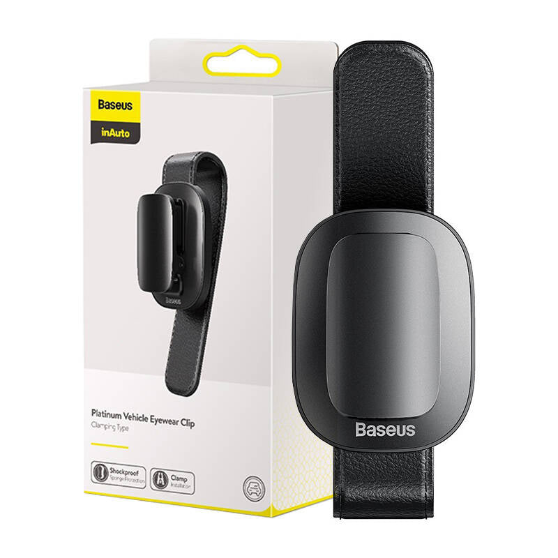 Baseus Platinum Vehicle eyewear clip (clamping type) Black_0