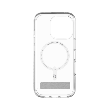 ZAGG Crystal Palace Snap Kickstand MagSafe Case with Stand for iPhone 16 Pro - Clear_1