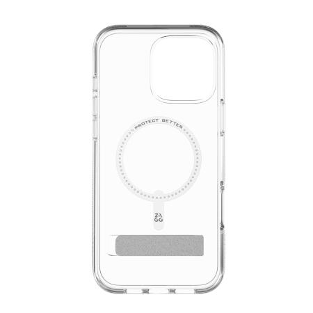 ZAGG Crystal Palace Snap Kickstand MagSafe Case with Stand for iPhone 16 Pro Max - Clear_1