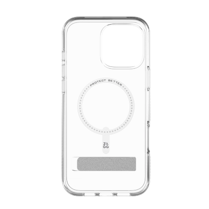 ZAGG Crystal Palace Snap Kickstand MagSafe Case with Stand for iPhone 16 Pro Max - Clear_1