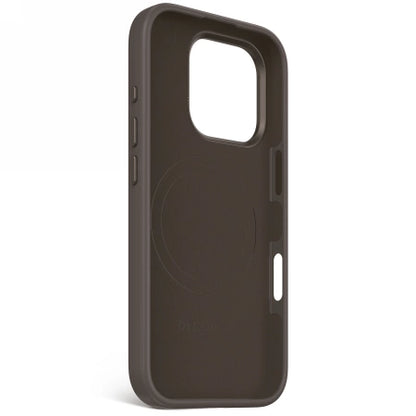 Decoded AntiMicrobial Silicone Backcover with MagSafe for iPhone 16 Pro - Dark Brown_2