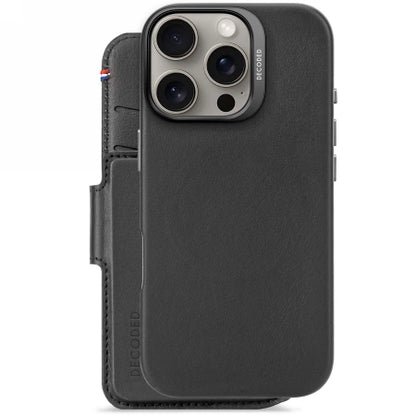 Decoded Leather Detachable Wallet MagSafe Case with Wallet for iPhone 16 Pro - Black_1