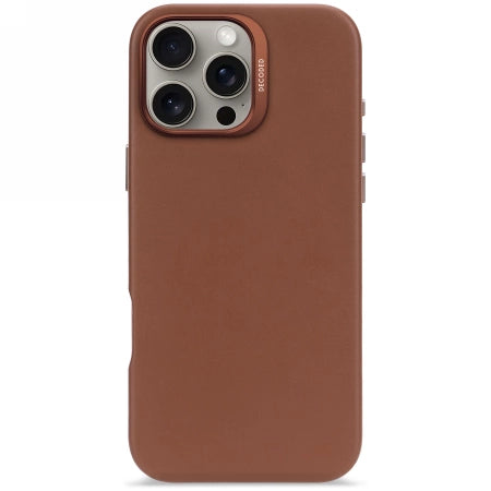 Decoded Leather Backcover case with MagSafe for iPhone 16 Pro Max - brown_0