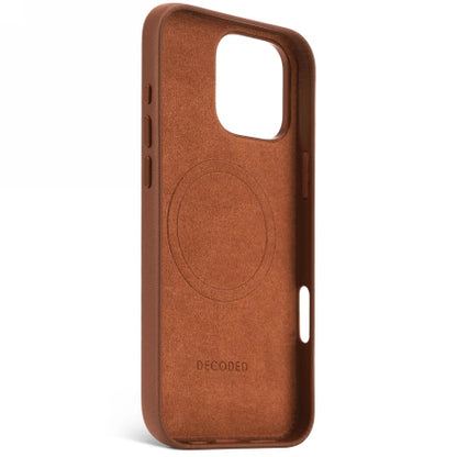 Decoded Leather Backcover case with MagSafe for iPhone 16 Pro Max - brown_1
