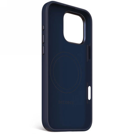 Decoded AntiMicrobial Silicone Backcover Case with MagSafe for iPhone 16 Pro Max - Navy Blue_2
