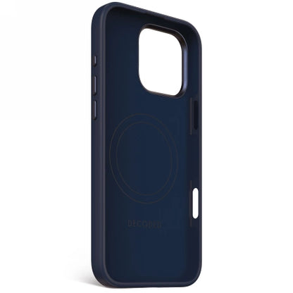 Decoded AntiMicrobial Silicone Backcover Case with MagSafe for iPhone 16 Pro Max - Navy Blue_2