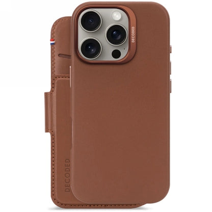 Decoded Leather Detachable Wallet MagSafe Case with Wallet for iPhone 16 Pro - Brown_1