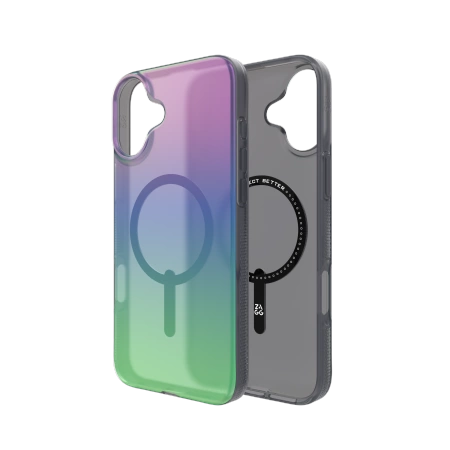 ZAGG Milan Snap Case with MagSafe for iPhone 16 Plus - Green/Purple_2