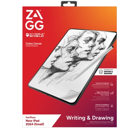 ZAGG InvisibleShield Fusion Canvas Antibacterial Protective Film Imitating Paper for iPad Pro 11&quot; 2024_0
