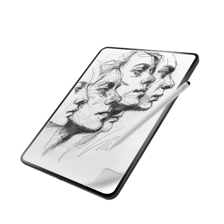 ZAGG InvisibleShield Fusion Canvas Antibacterial Protective Film Imitating Paper for iPad Air 13&quot; 2024_1