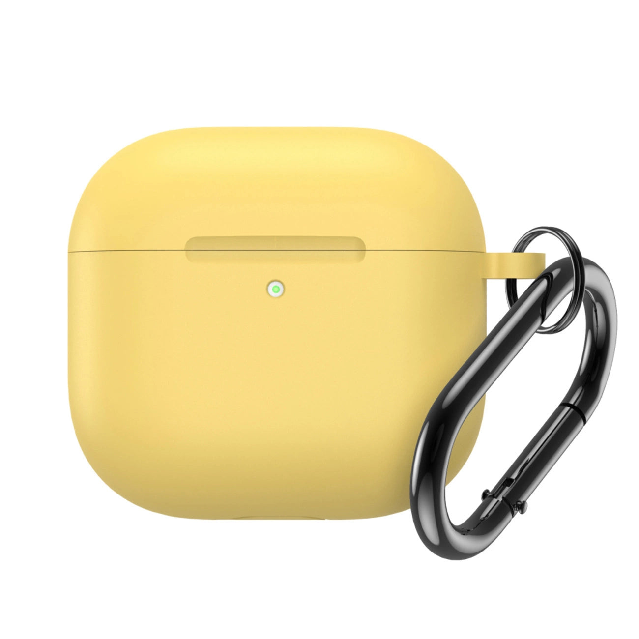 Silicone Case for Airpods 4 with Carabiner - Yellow_0