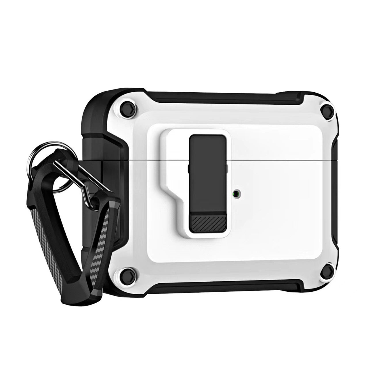 Airpods 4 Pro Armor Case with Carabiner - White_0