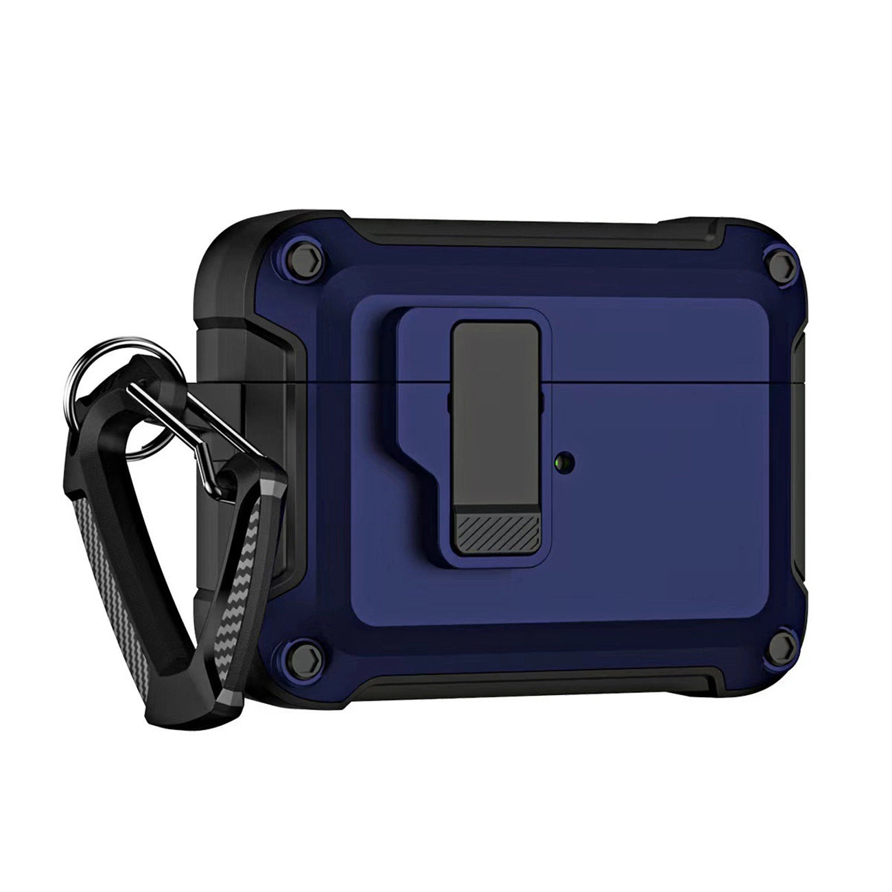 Airpods 4 Pro Armor Case with Carabiner - Blue_0