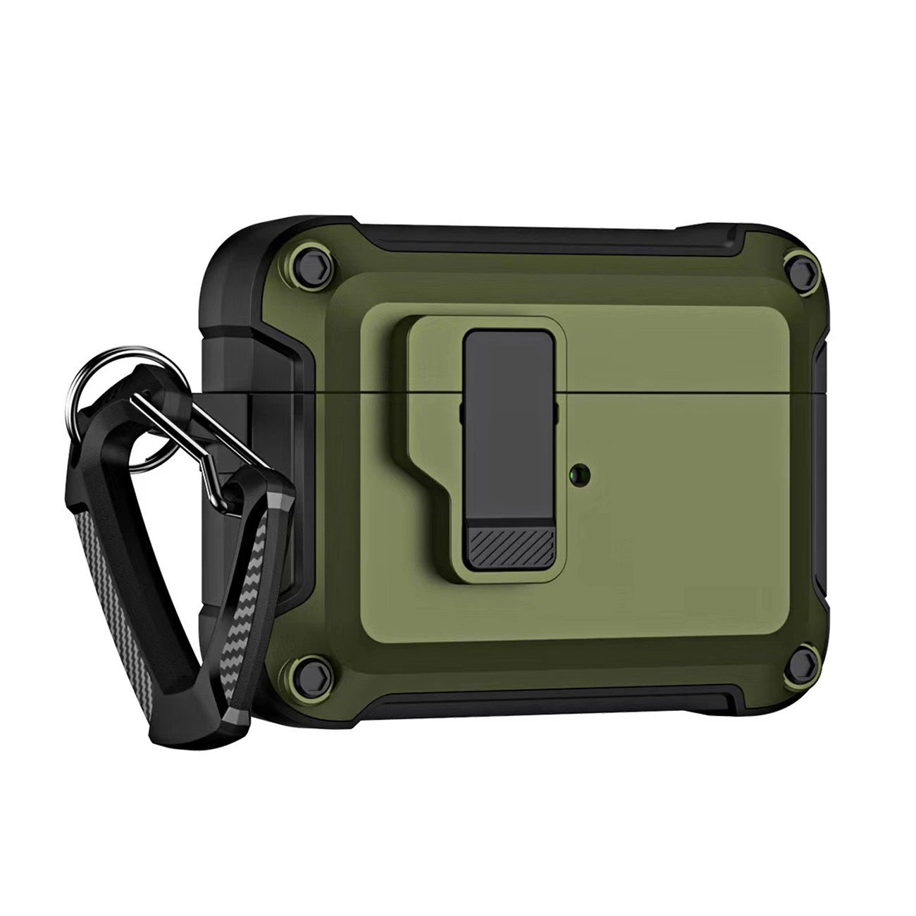 Airpods 4 Pro Armor Case with Carabiner - Green_0