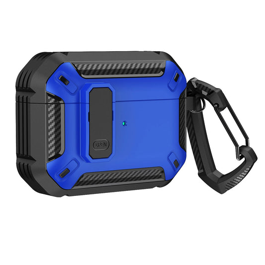 Airpods 4 Armor Case with Carabiner - Blue_0