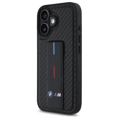 BMW M Grip Stand Smooth and Carbon case for iPhone 16 - black_1