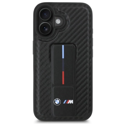 BMW M Grip Stand Smooth and Carbon case for iPhone 16 - black_2